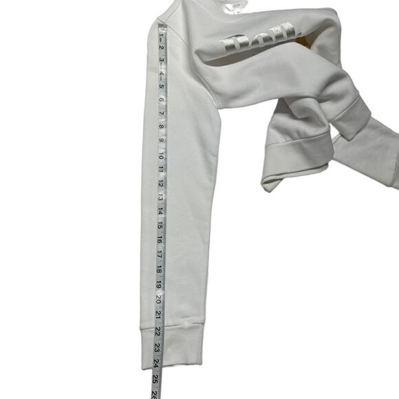 1901 Sweatshirt White New Years Glitter Pop Clink Fizz Silver Gold Bronze XS - Picture 4 of 10